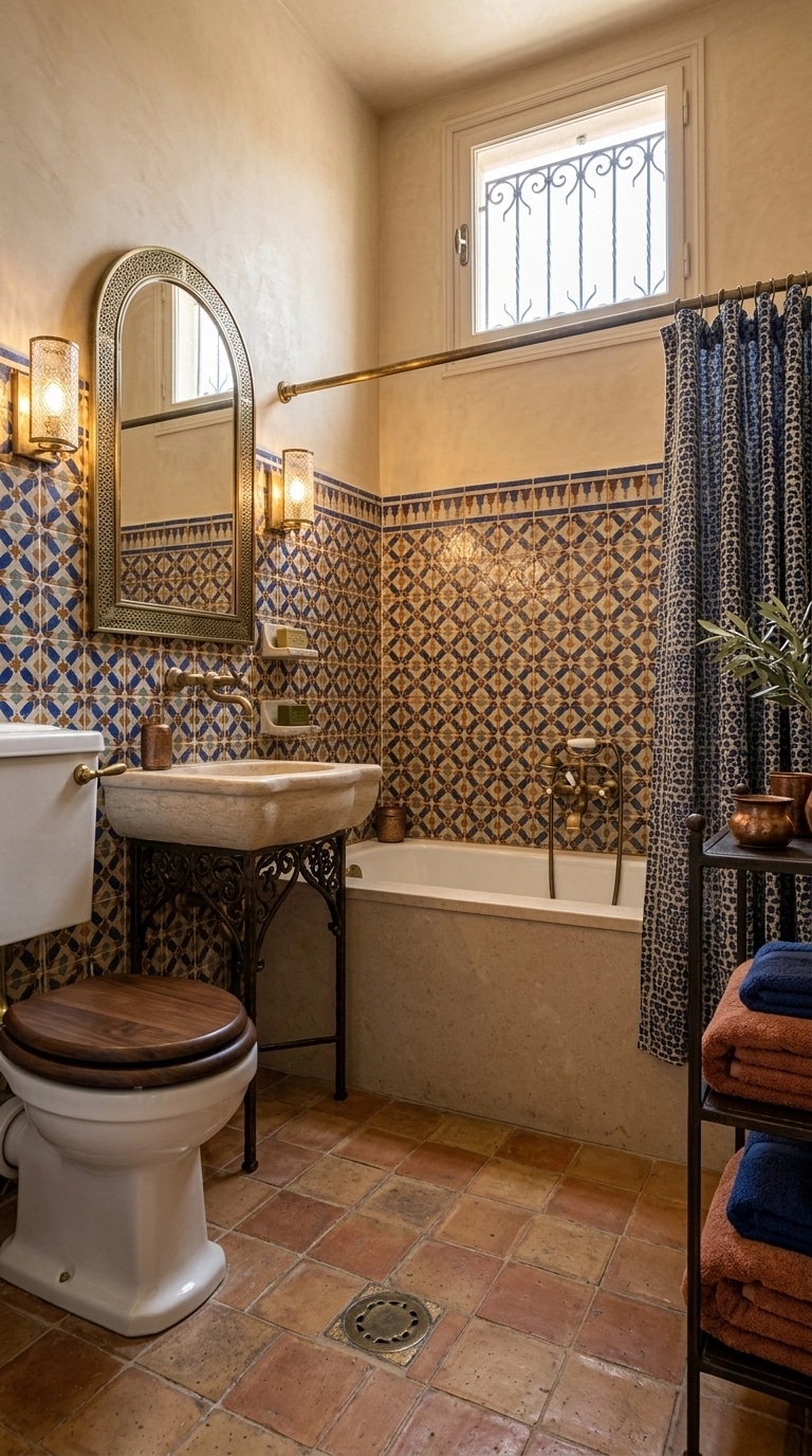 Mediterranean Bathroom design — interior photo by GenRoom AI