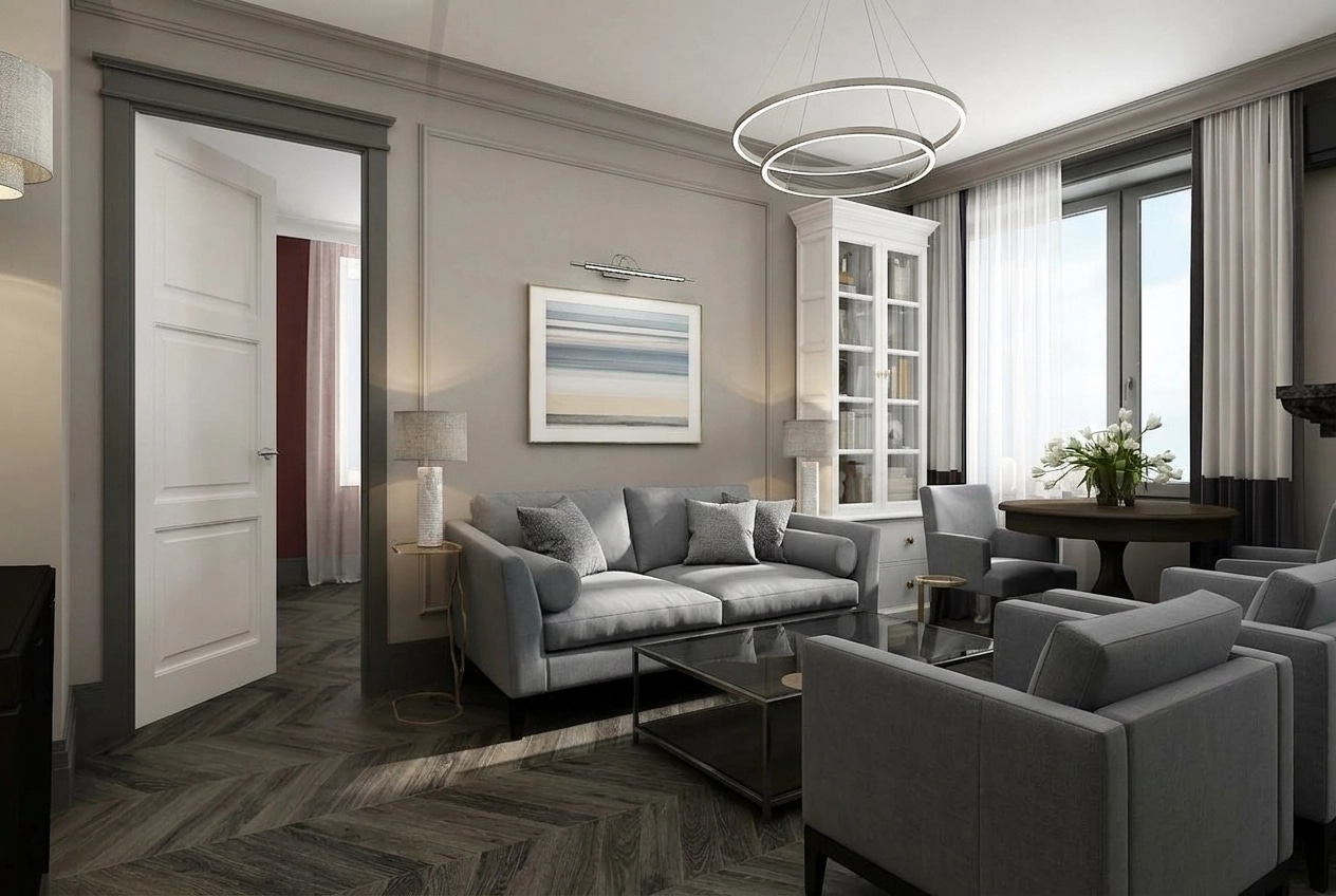 Interior design in Contemporary style — Living Room by GenRoom AI
