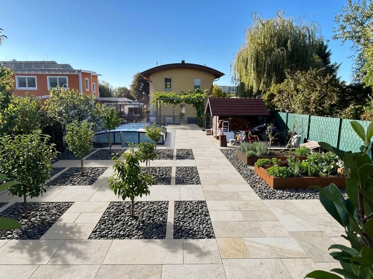 Landscape design in Minimalist Yard style — Yard by GenRoom AI