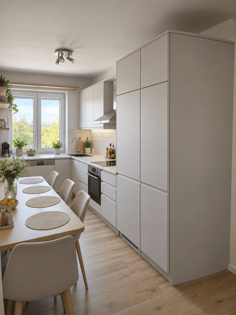 Kitchen interior in Minimalism style — photo by GenRoom AI