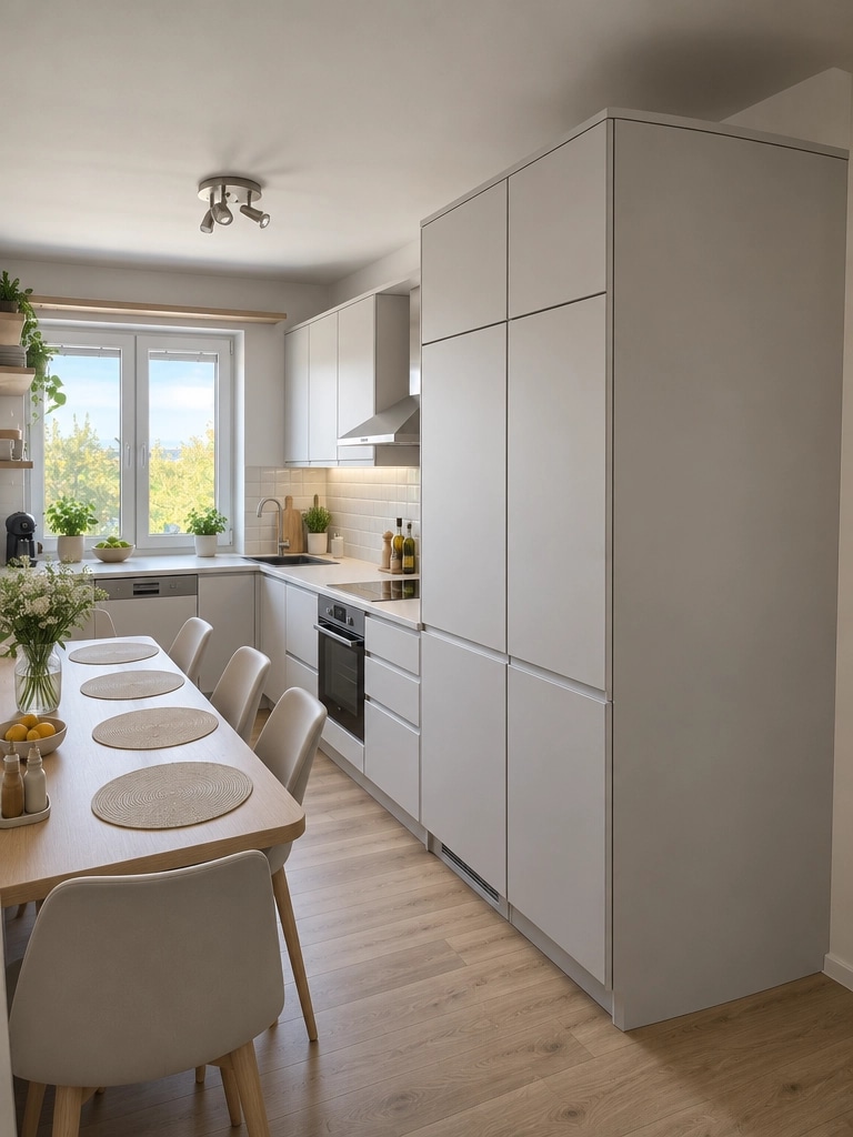 Minimalism Kitchen design — interior photo by GenRoom AI