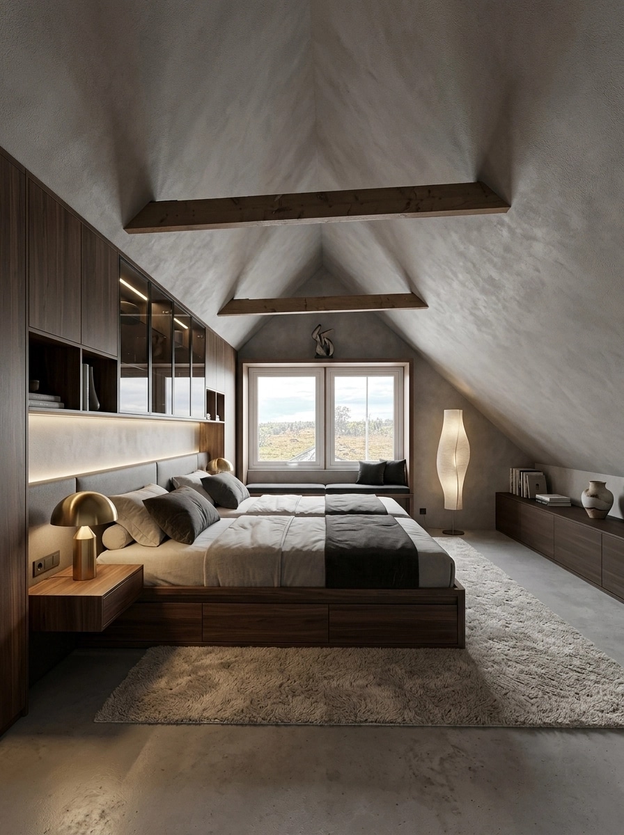Contemporary Bedroom design — interior photo by GenRoom AI
