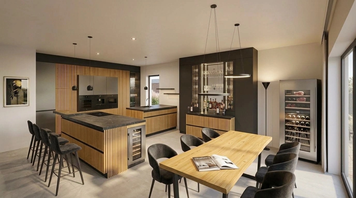 Kitchen interior in no_style style — photo by GenRoom AI