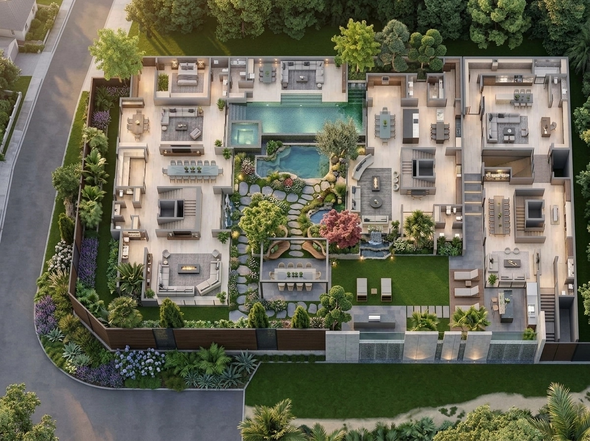 Contemporary Yard Yard design — yard photo by GenRoom AI