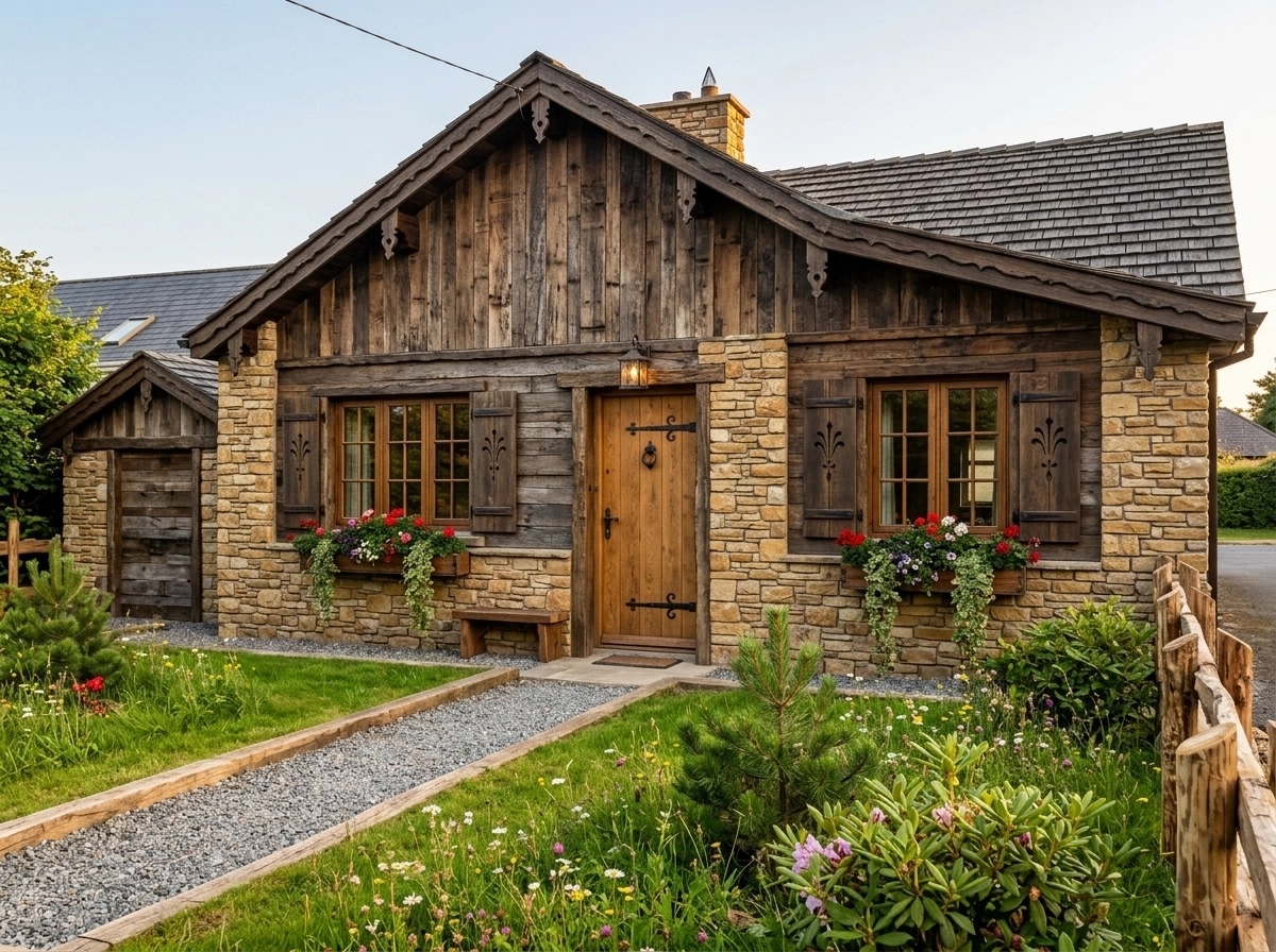 Facade design in Chalet Facade style — photo by GenRoom AI