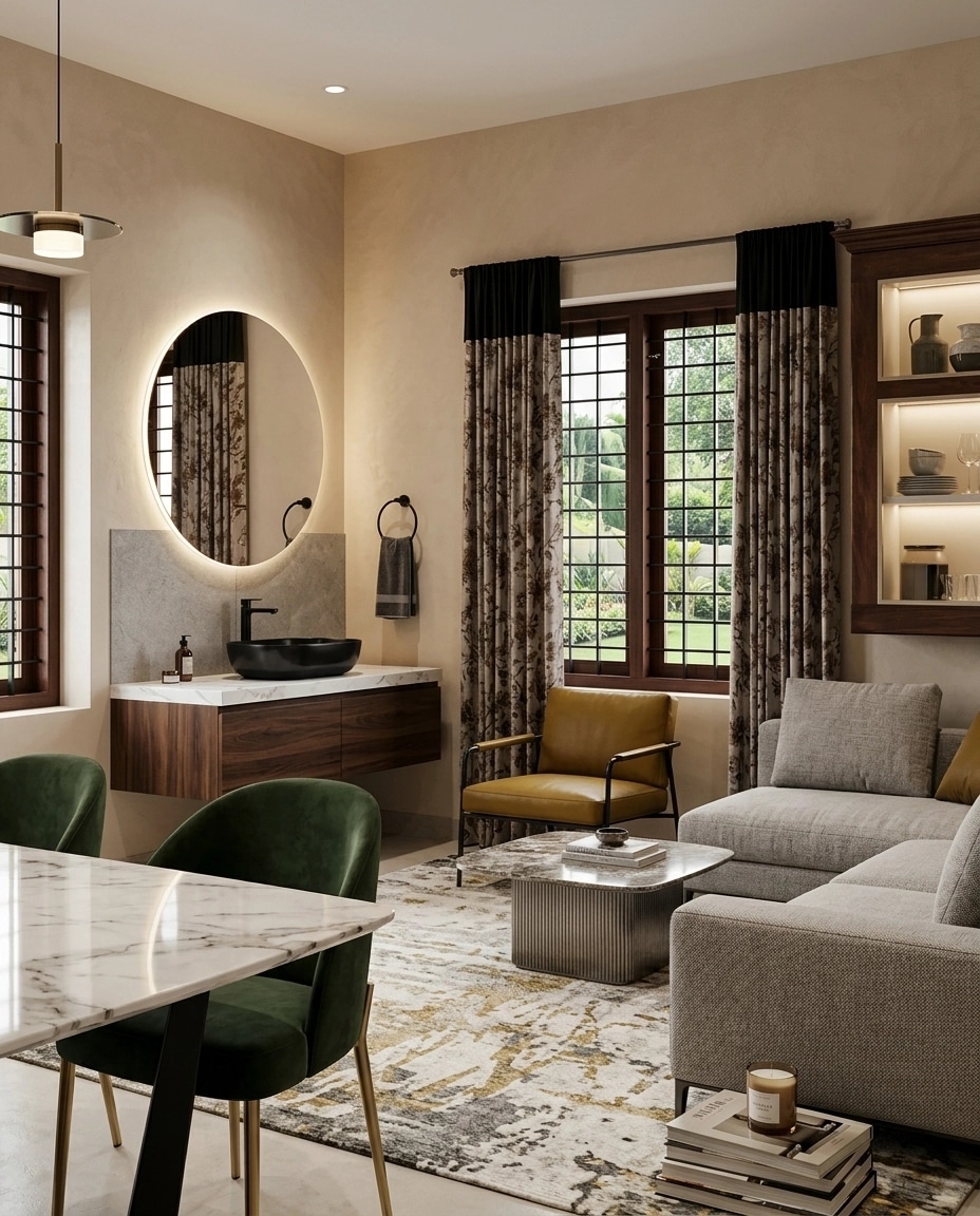Interior design in Contemporary style — Living Room by GenRoom AI
