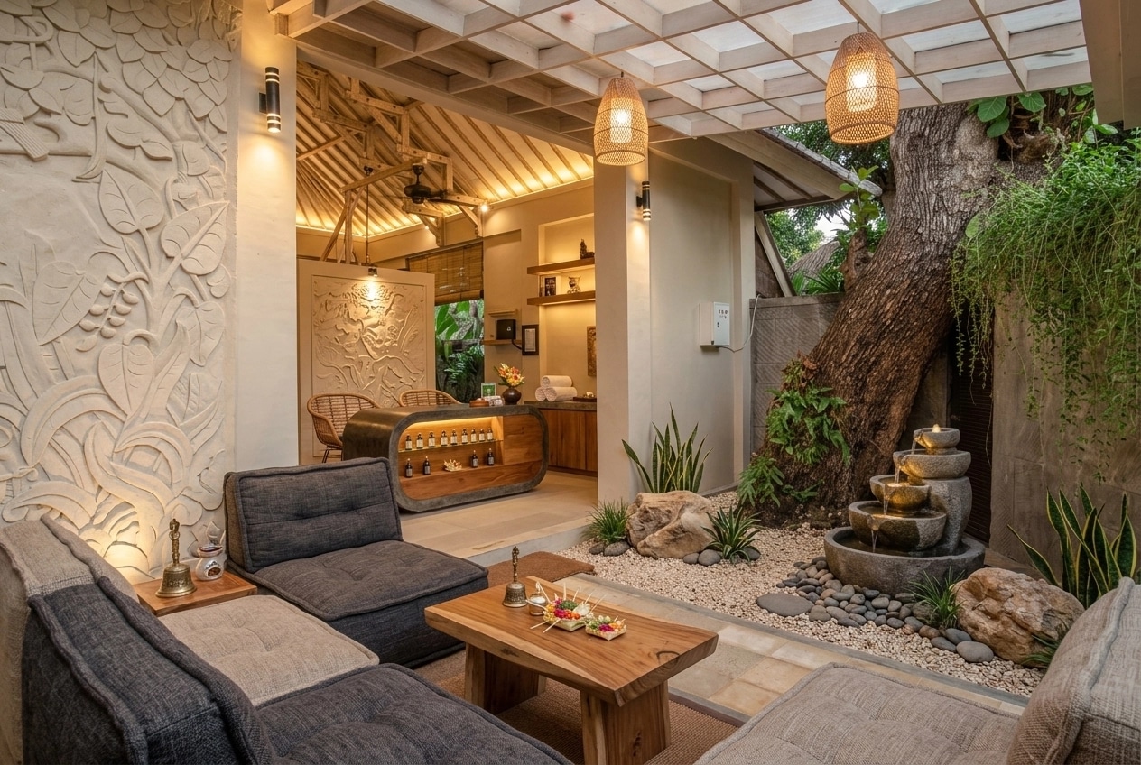 Interior design in Contemporary style — spa by GenRoom AI