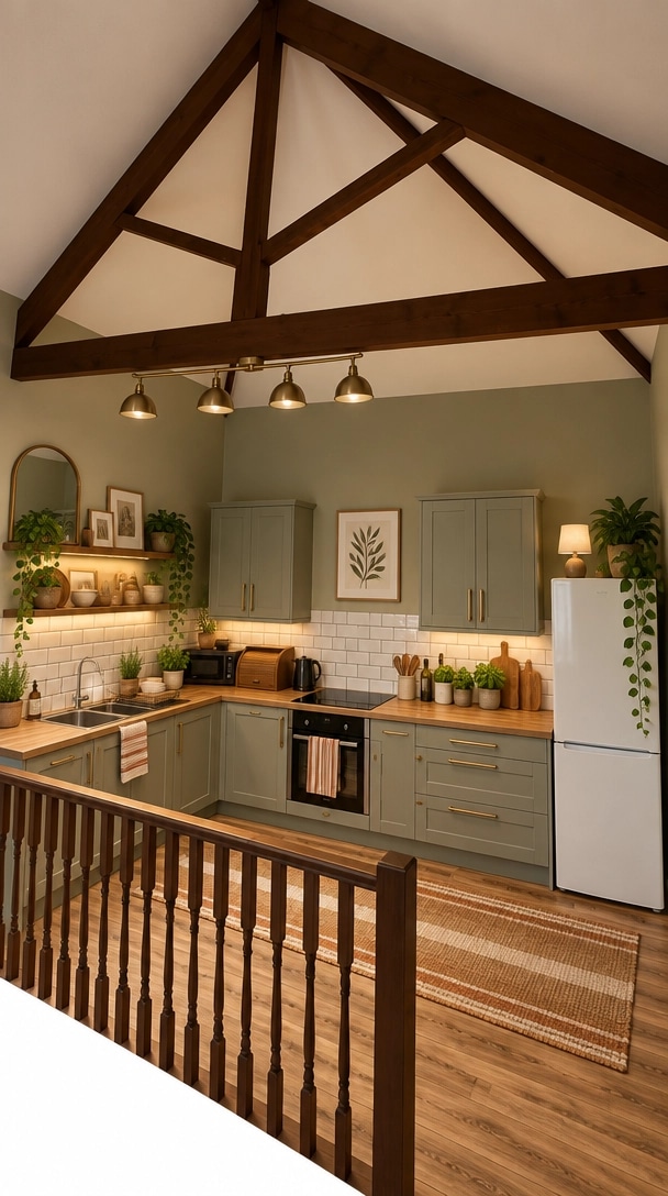 Interior design in Modern Farmhouse style — Kitchen by GenRoom AI