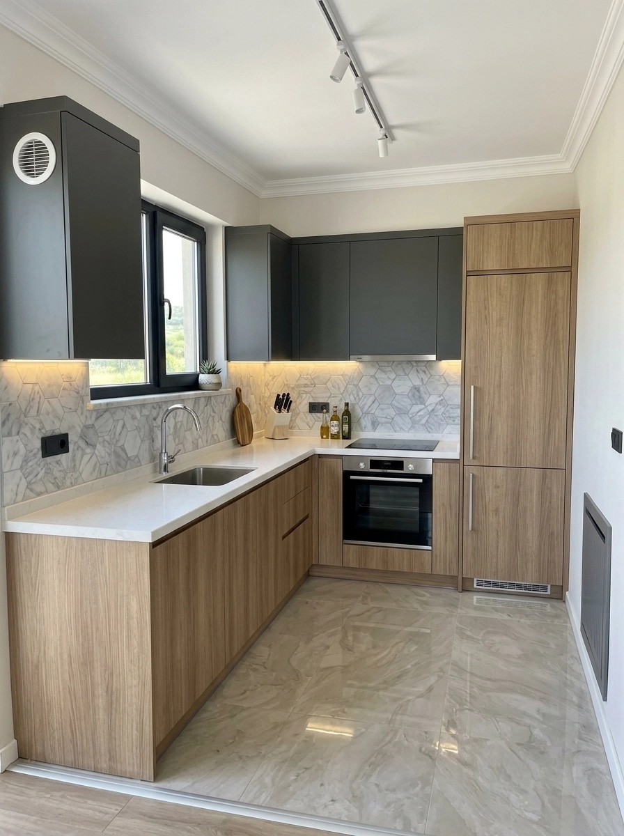 Kitchen interior in no_style style — photo by GenRoom AI