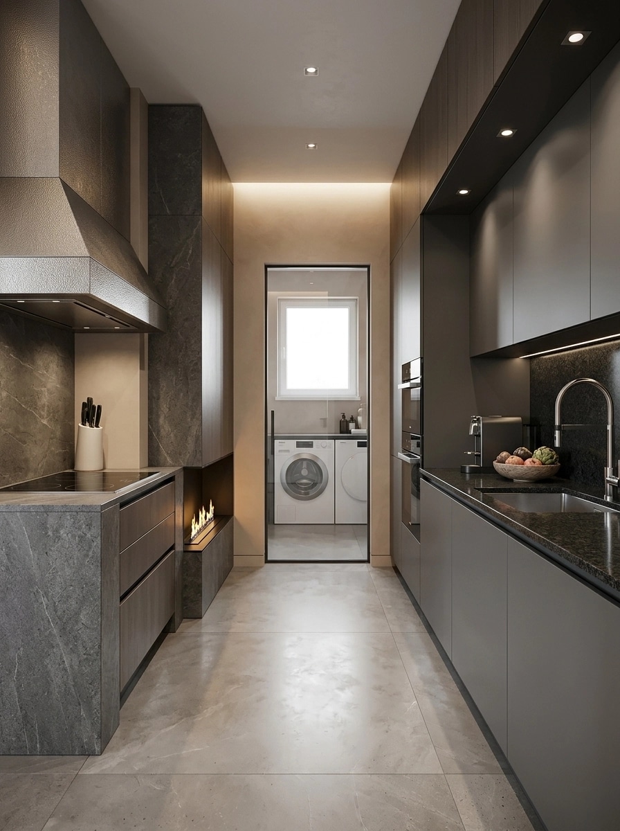 Kitchen interior in Contemporary style — photo by GenRoom AI