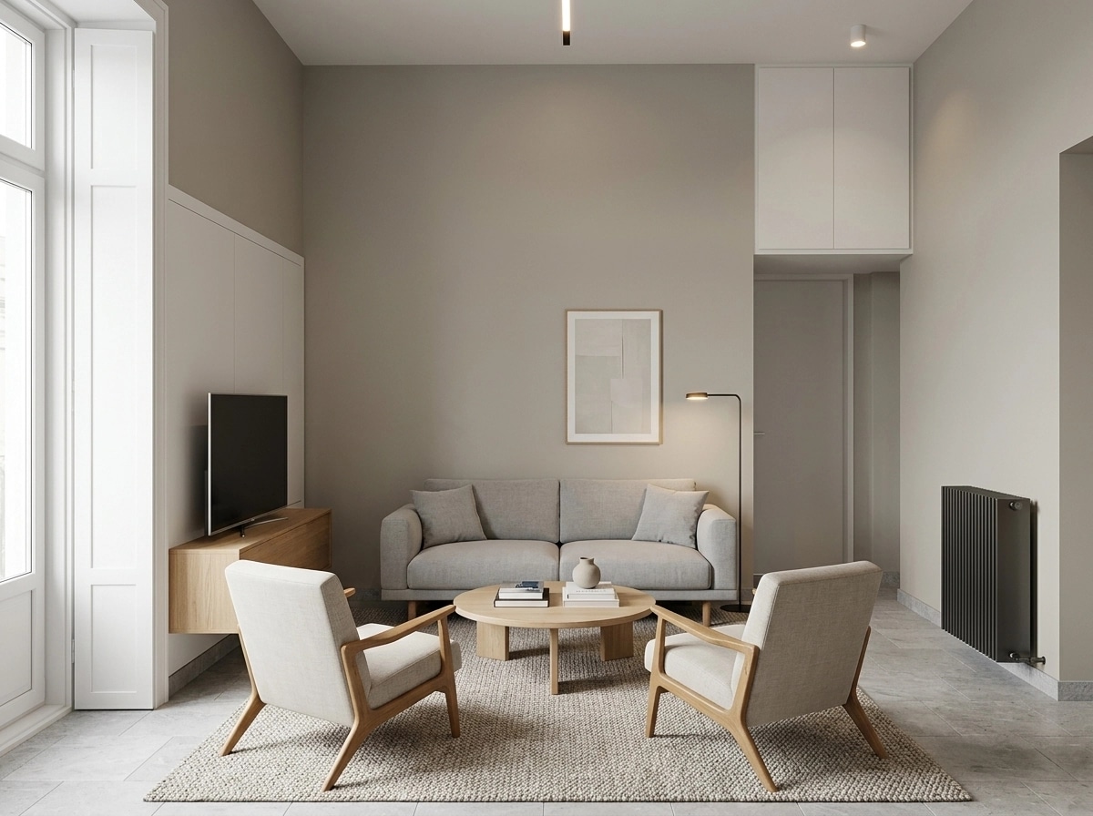 Scandinavian Living Room design — interior photo by GenRoom AI