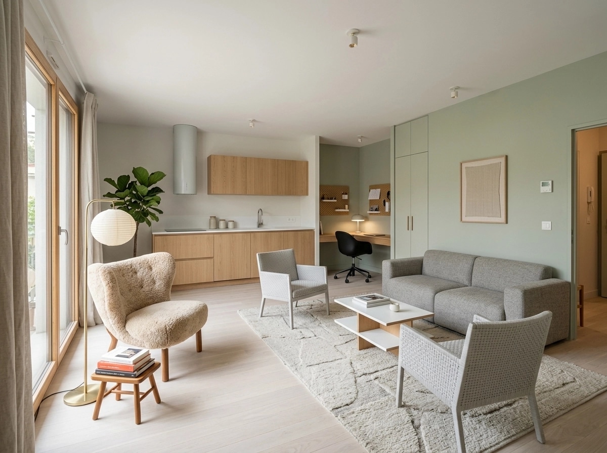 Scandinavian Living Room design — interior photo by GenRoom AI