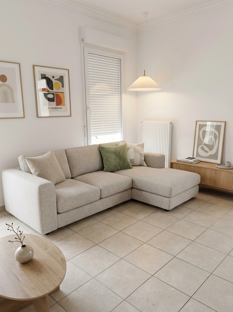Interior design in Scandinavian style — Living Room by GenRoom AI