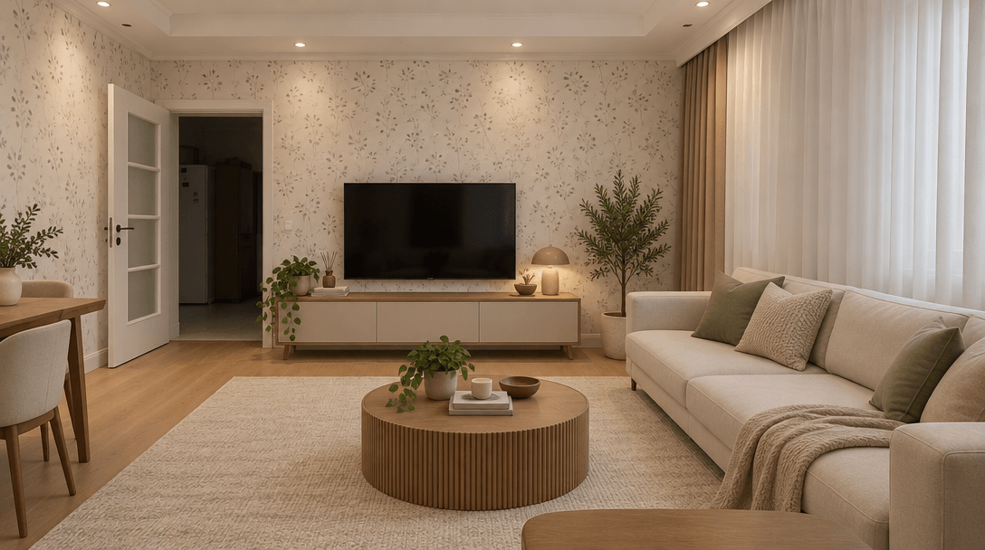 Minimalism Sala de Estar design — interior photo by GenRoom AI