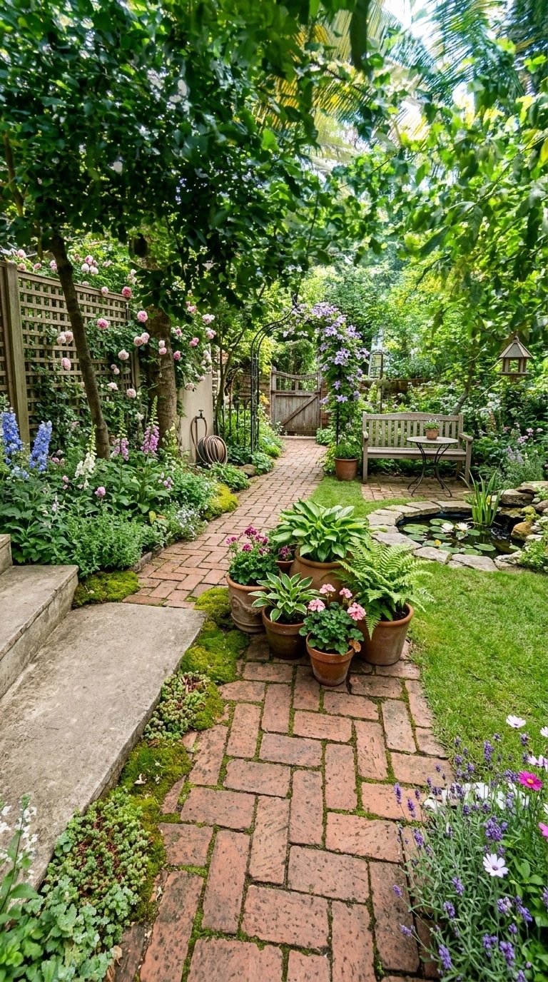 English Cottage Garden Yard design — yard photo by GenRoom AI