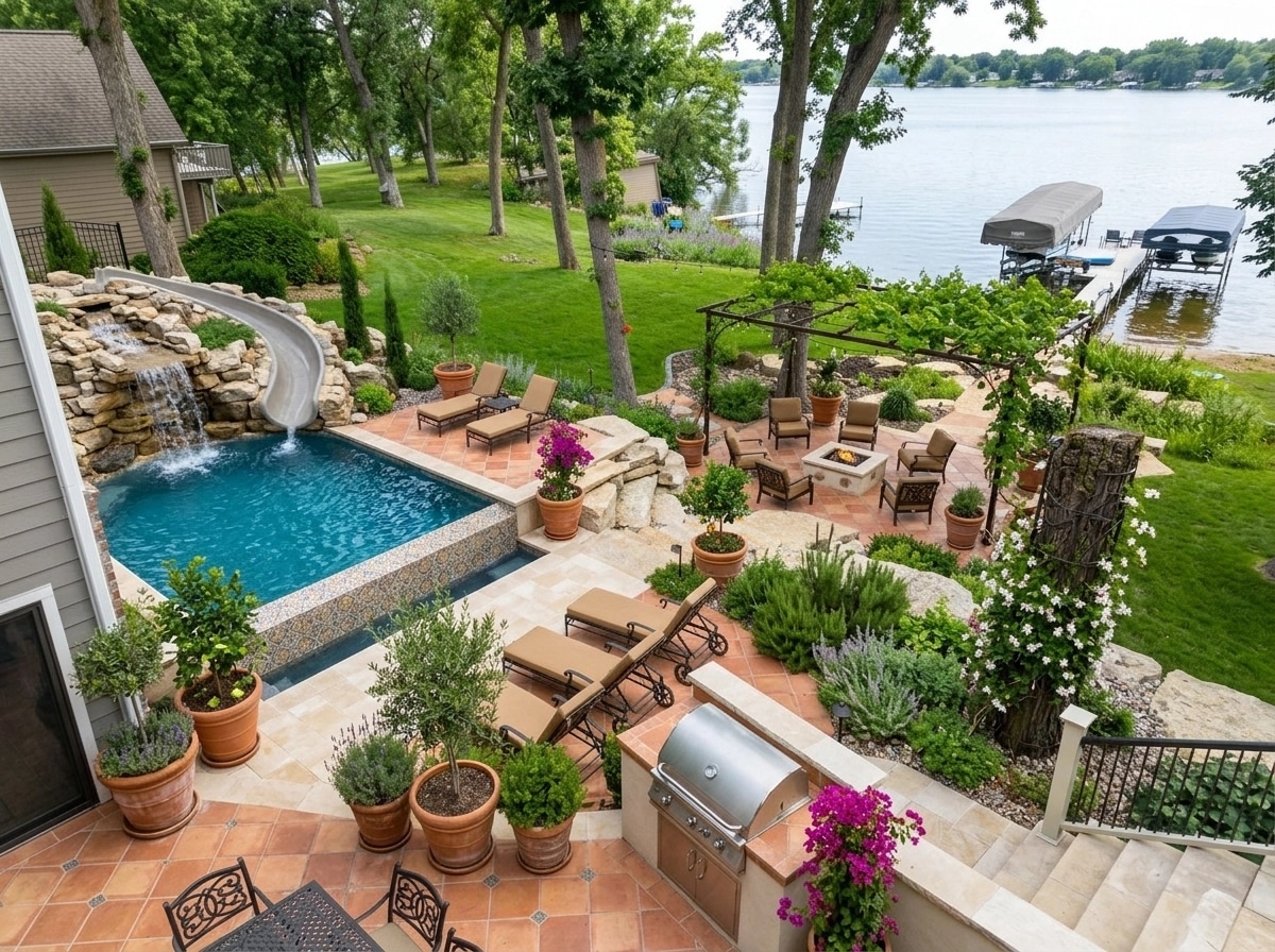 Mediterranean Yard Yard design — yard photo by GenRoom AI
