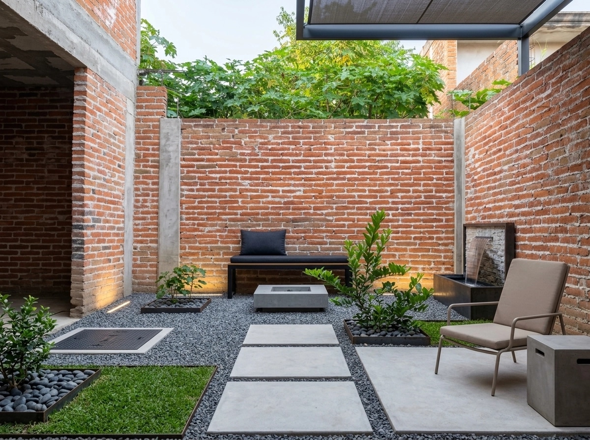 Landscape design in Minimalist Yard style — Yard by GenRoom AI