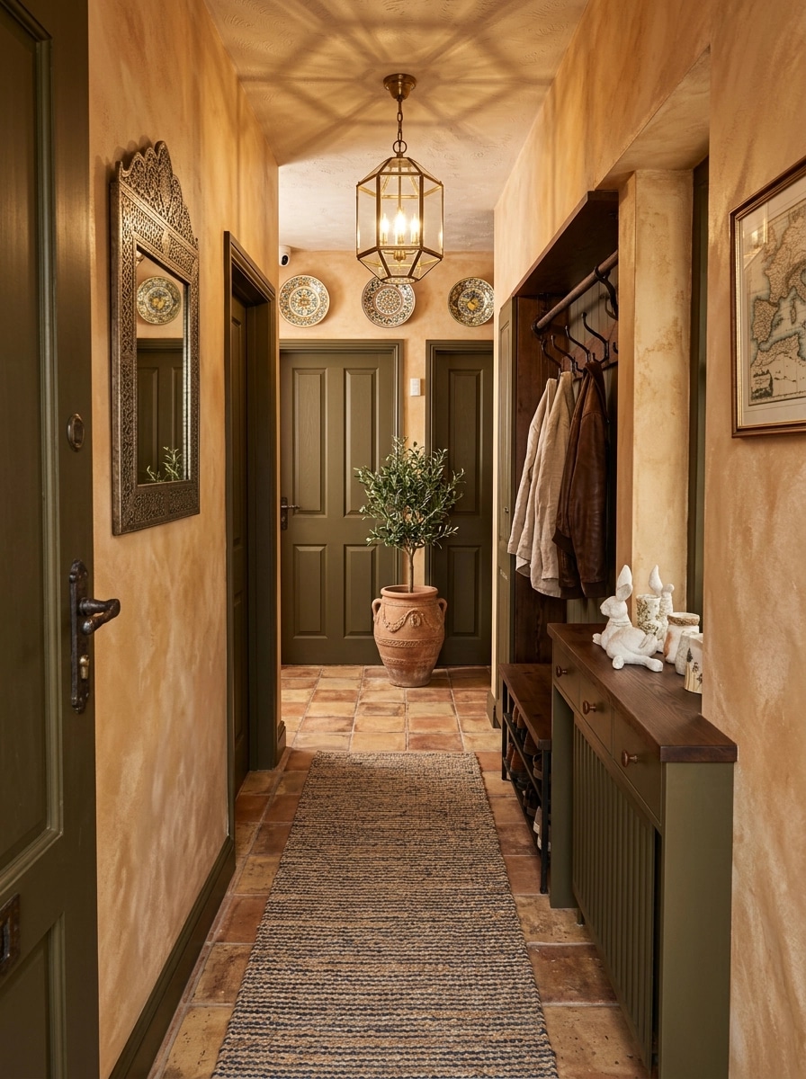 Mediterranean Hallway design — interior photo by GenRoom AI