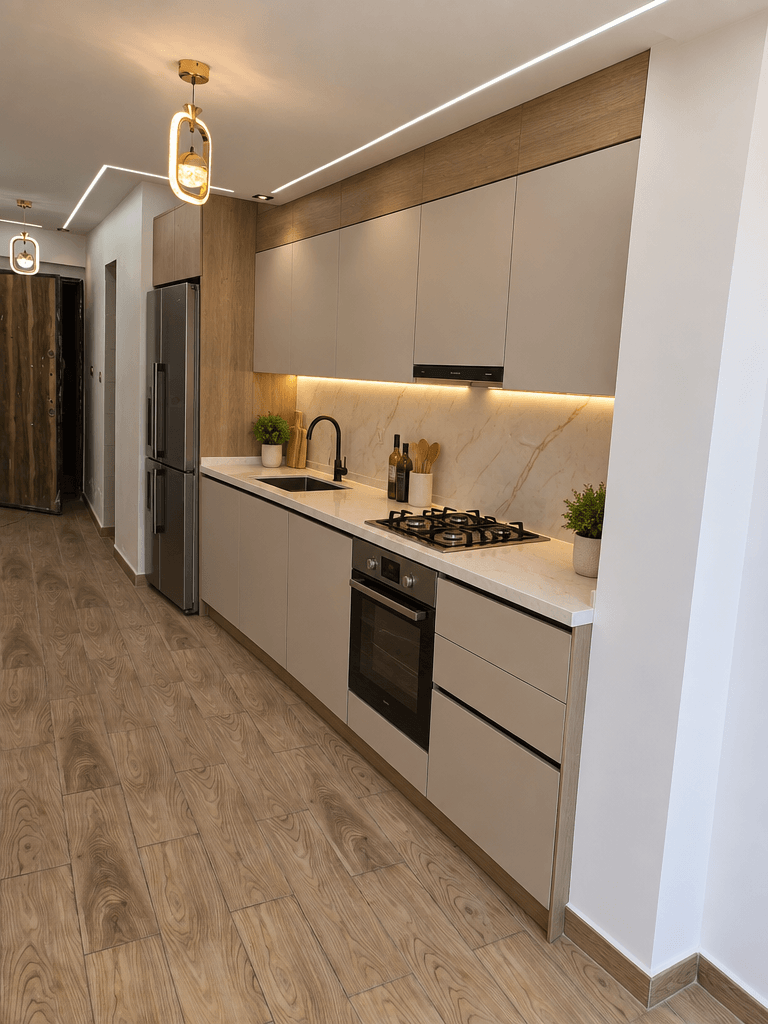 Kitchen interior in no_style style — photo by GenRoom AI