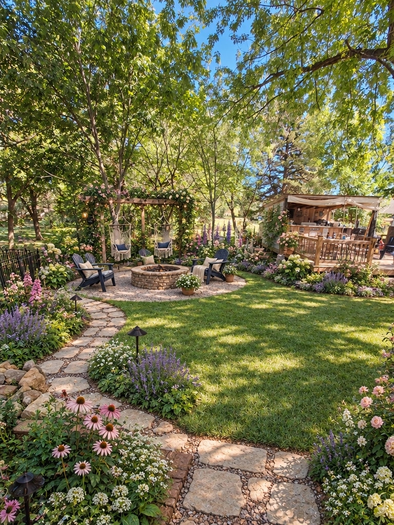 Landscape design in English Cottage Garden style — Yard by GenRoom AI