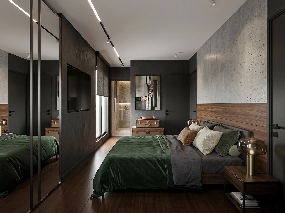 Contemporary Bedroom design — interior photo by GenRoom AI