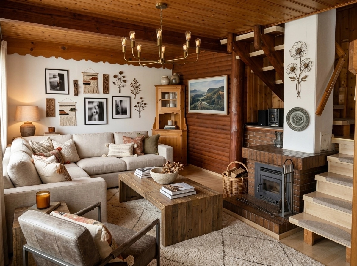 Modern Farmhouse Living Room design — interior photo by GenRoom AI
