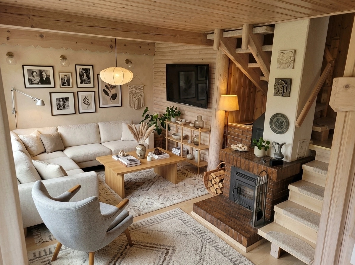 Interior design in Scandinavian style — Living Room by GenRoom AI