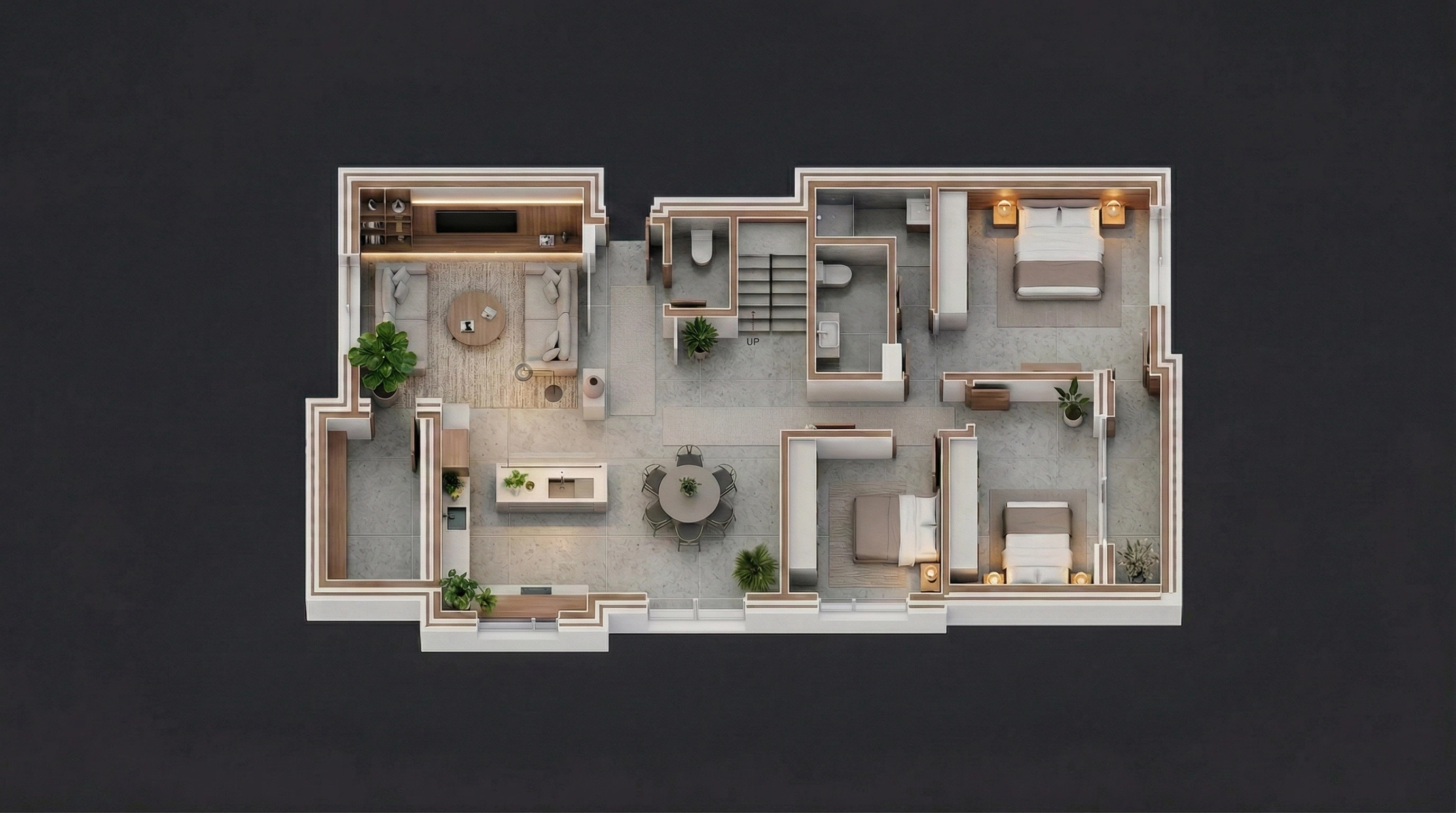Minimalism Living Room design — interior photo by GenRoom AI