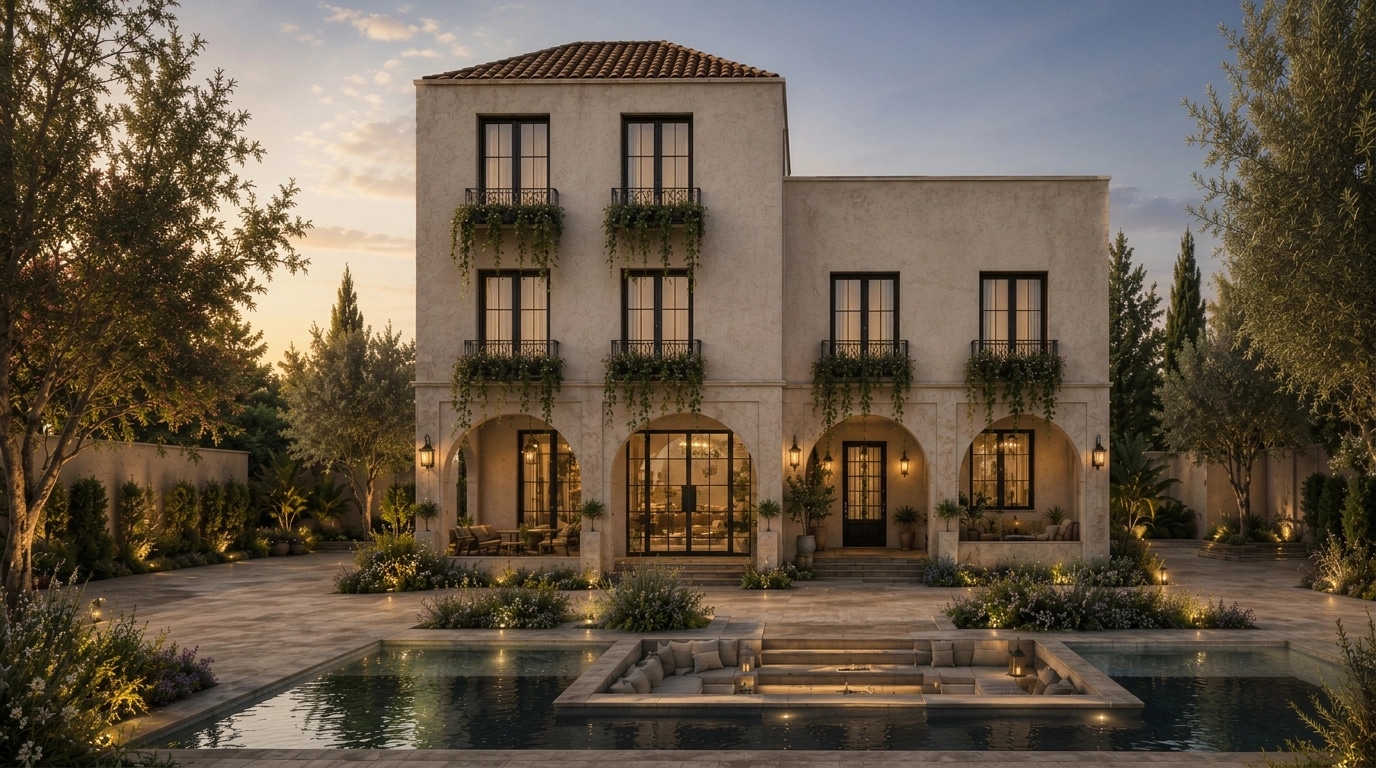 Mediterranean Facade Facade design — facade photo by GenRoom AI
