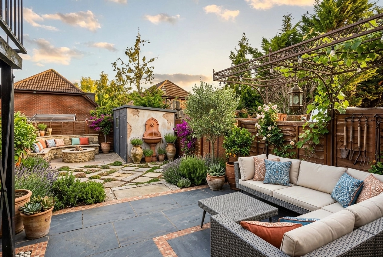 Mediterranean Yard Yard design — yard photo by GenRoom AI