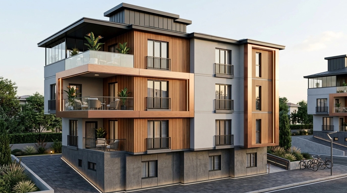 Contemporary Facade Facade design — facade photo by GenRoom AI