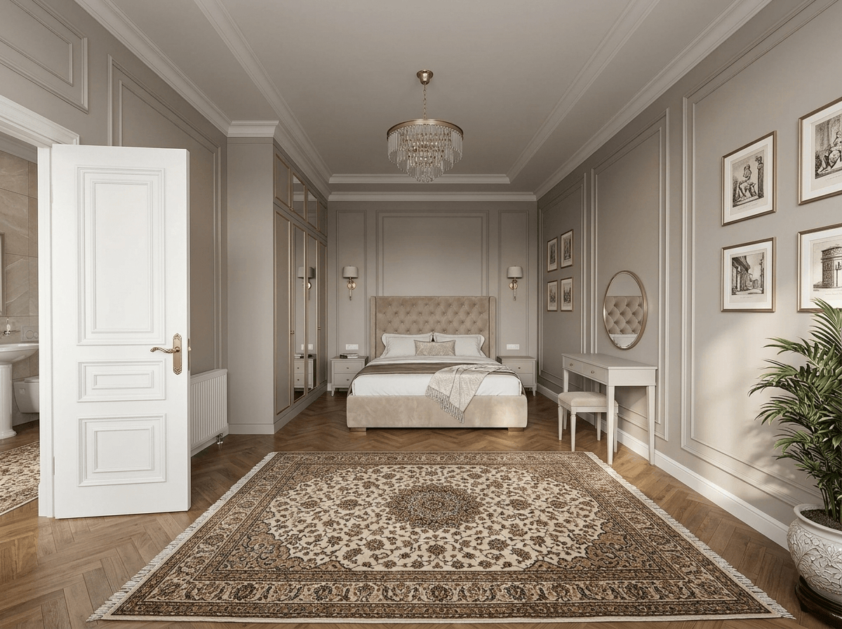 Neoclassic غرفة النوم design — interior photo by GenRoom AI