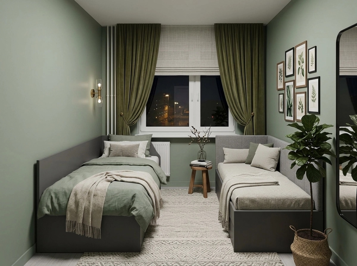 Interior design in Scandinavian style — Bedroom by GenRoom AI