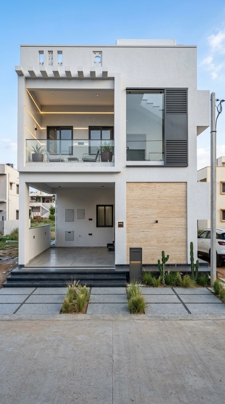 Minimalist Facade Facade design — facade photo by GenRoom AI