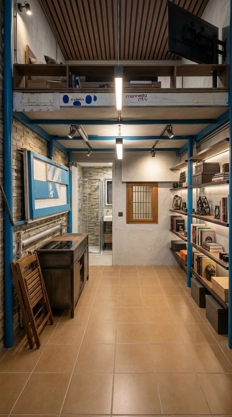 Interior design in Loft / Industrial style — other by GenRoom AI