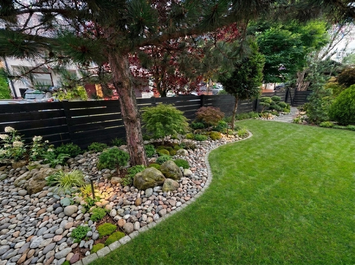 Landscape design in Minimalist Yard style — Yard by GenRoom AI