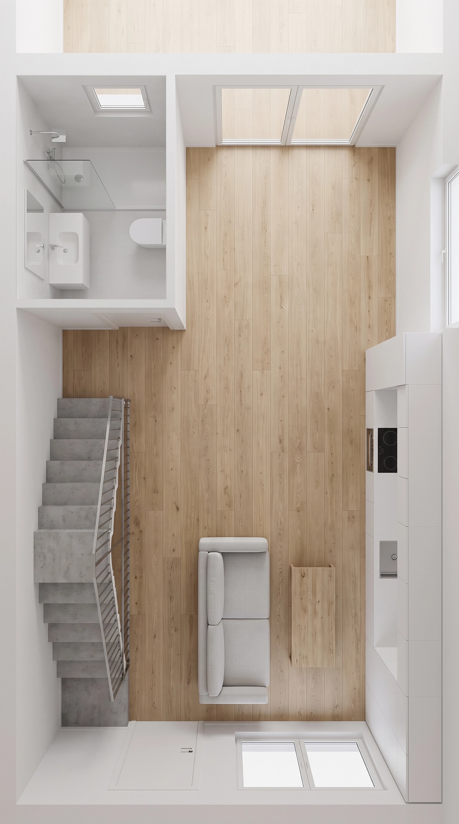 Minimalism Living Room design — interior photo by GenRoom AI