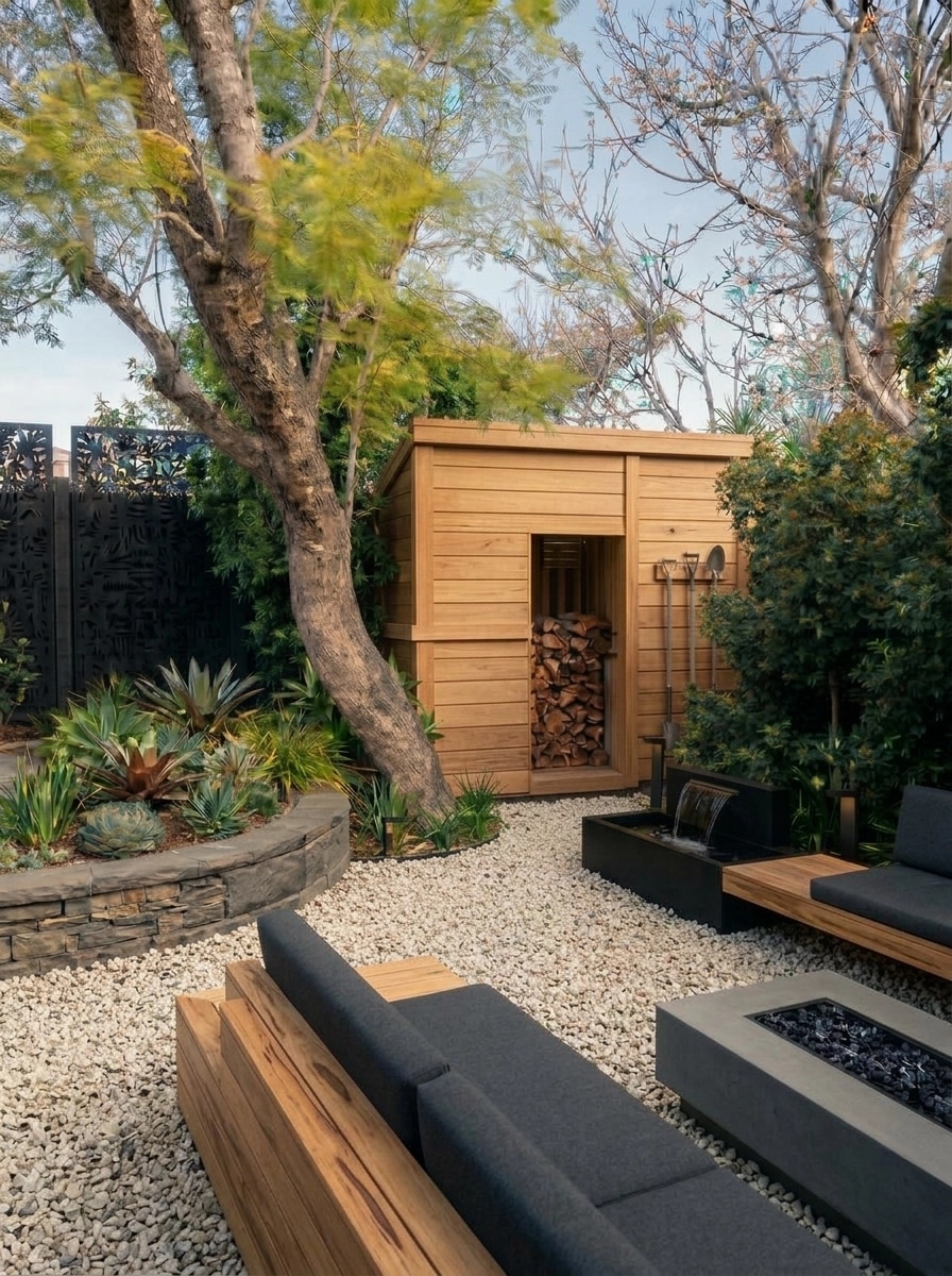 Landscape design in Contemporary Yard style — Yard by GenRoom AI