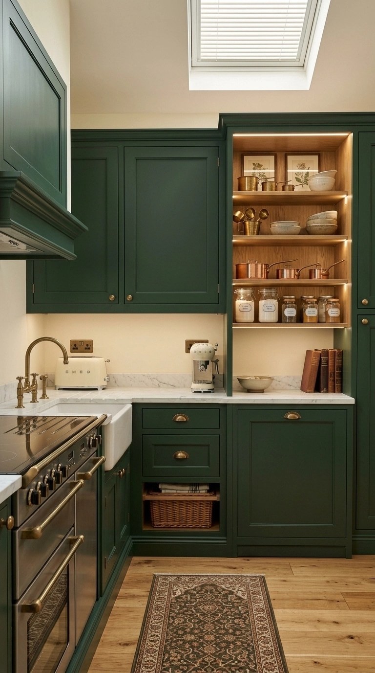 Kitchen interior in British style — photo by GenRoom AI