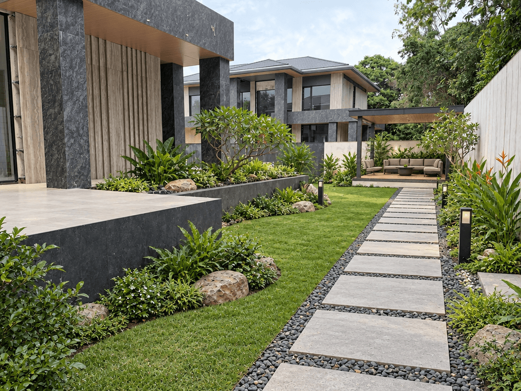 Contemporary Yard Yard design — yard photo by GenRoom AI