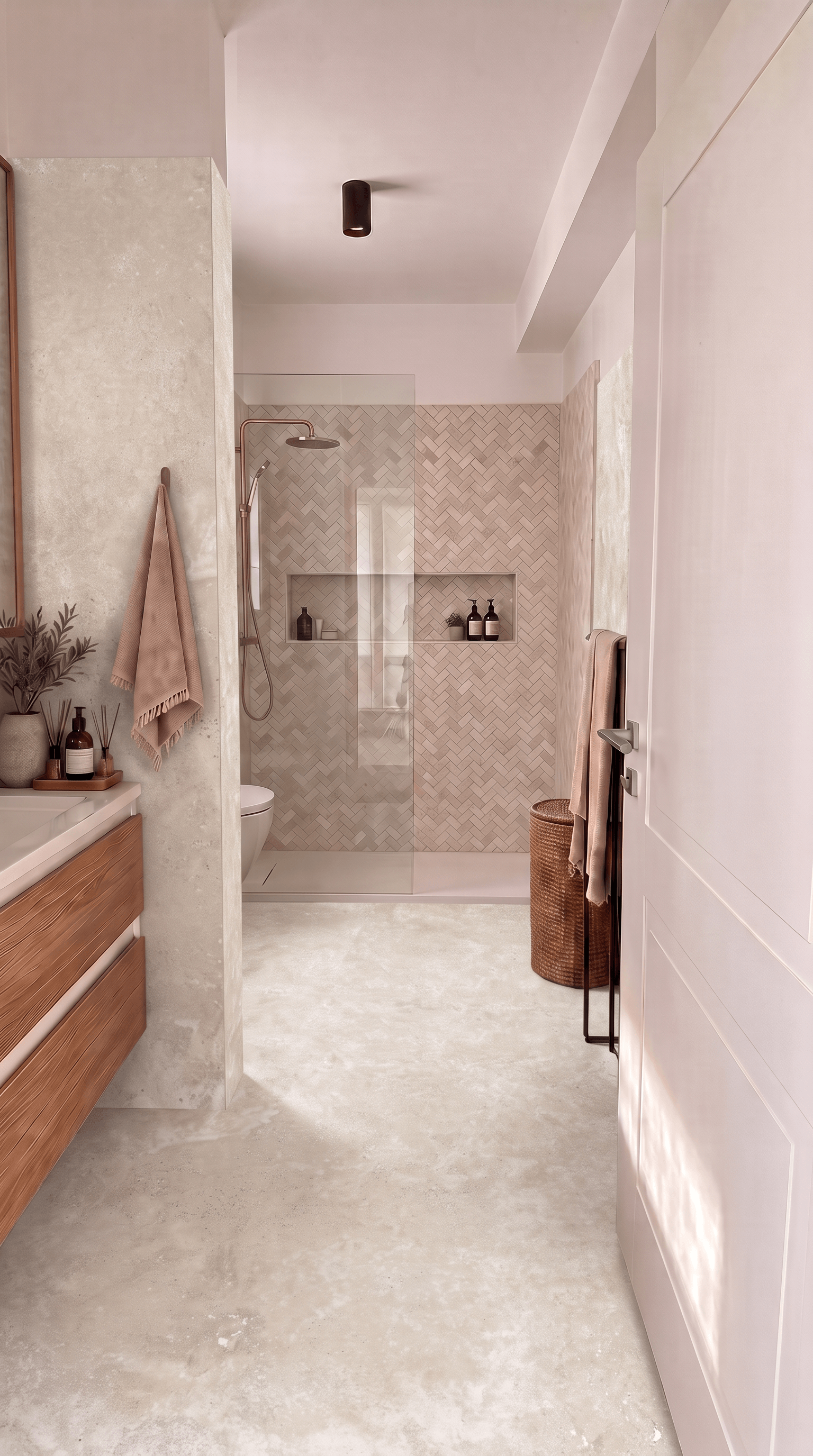 Contemporary Bathroom design — interior photo by GenRoom AI