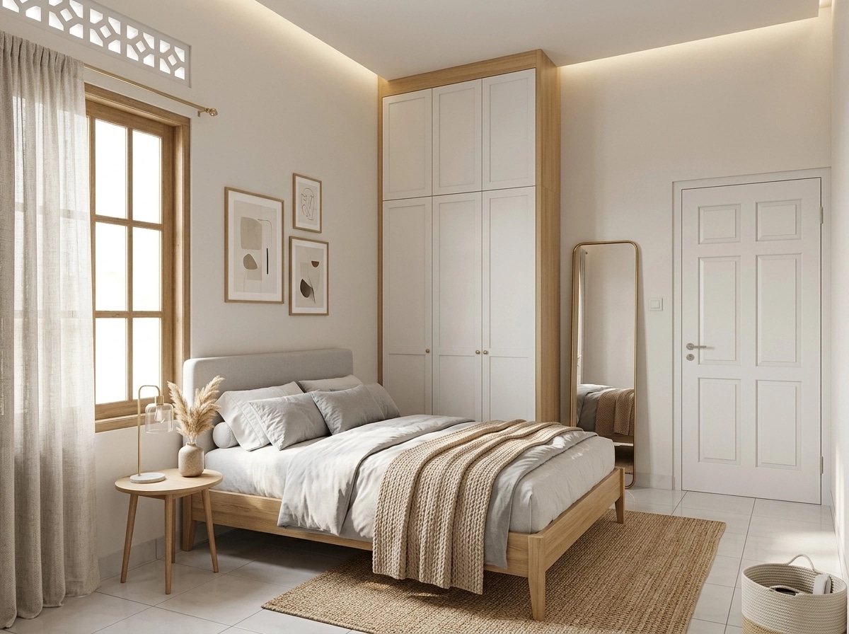 Interior design in Scandinavian style — Bedroom by GenRoom AI
