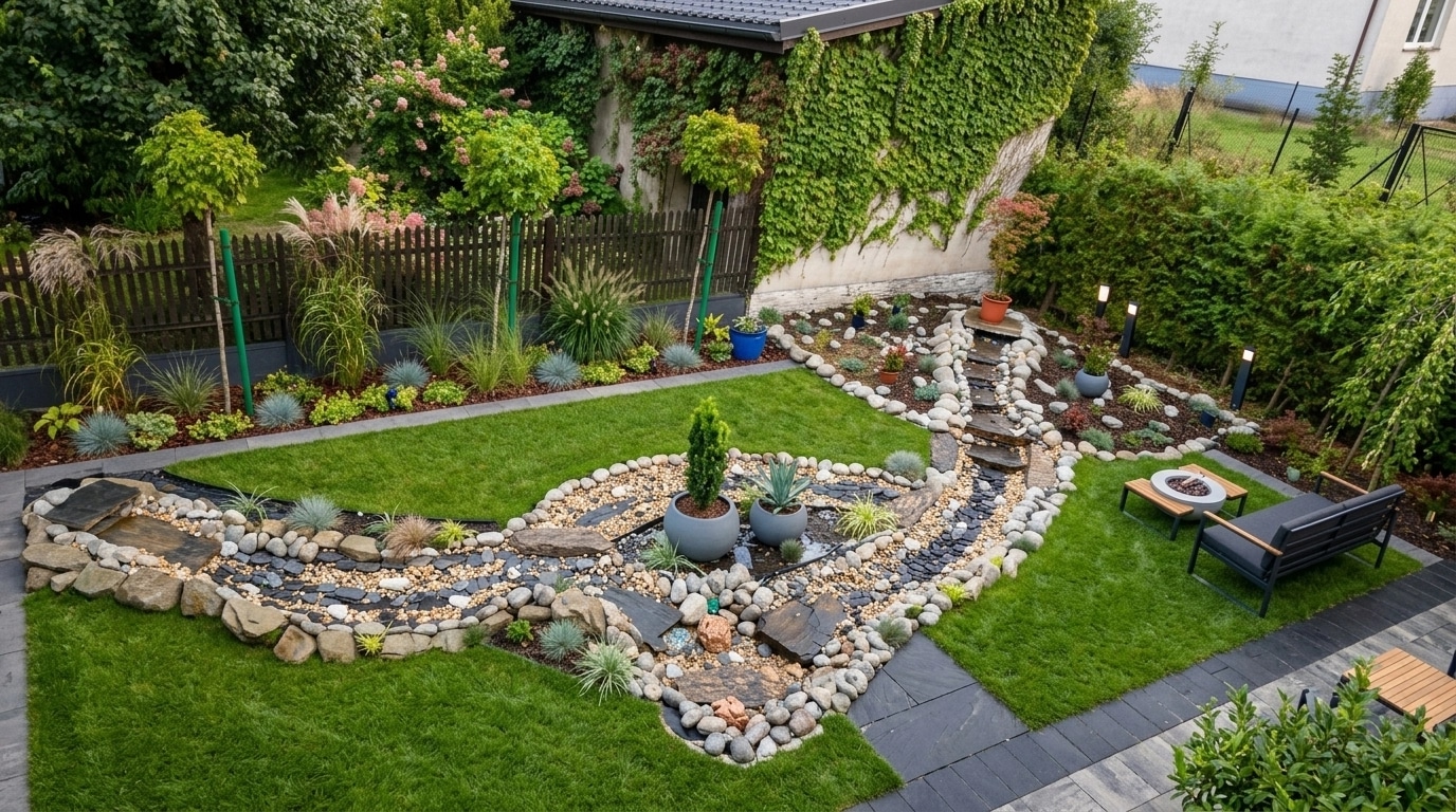 Contemporary Yard Yard design — yard photo by GenRoom AI