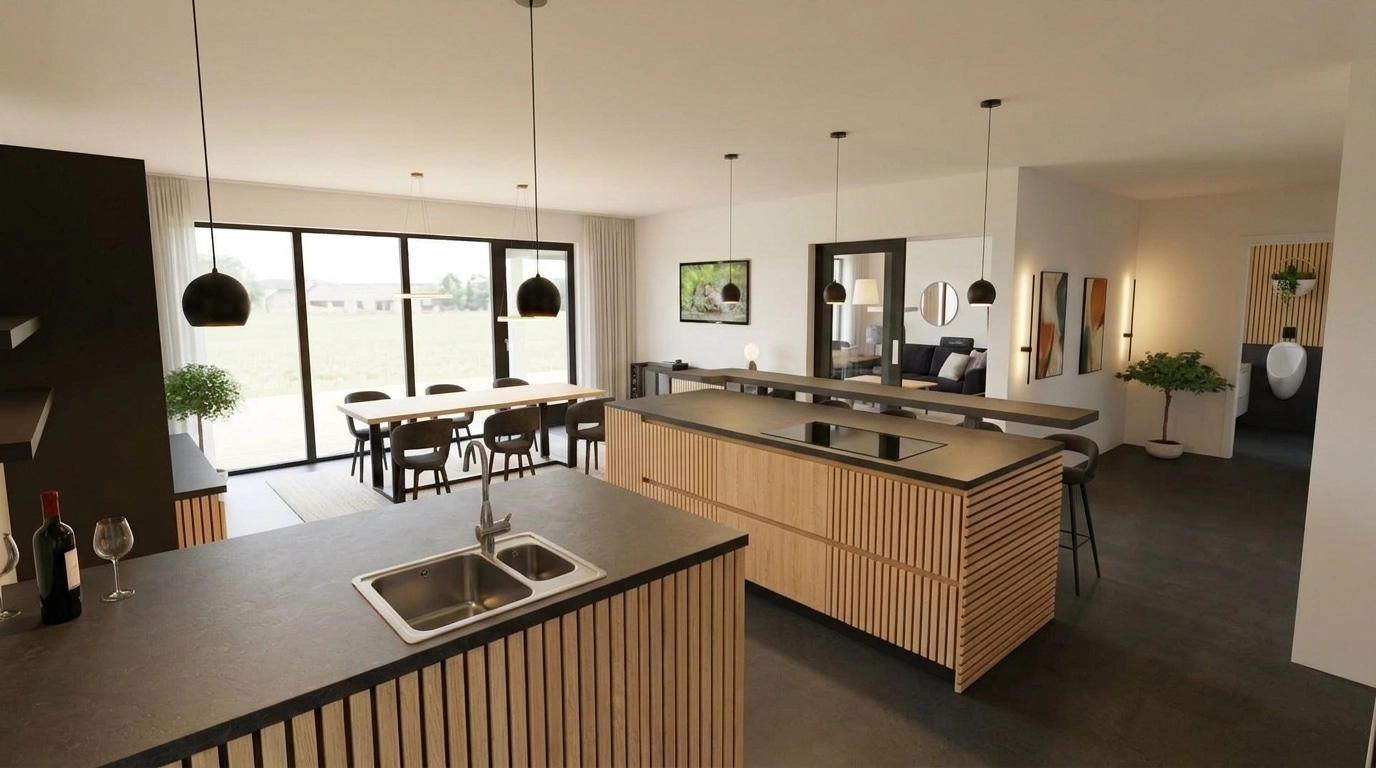 Kitchen interior in no_style style — photo by GenRoom AI