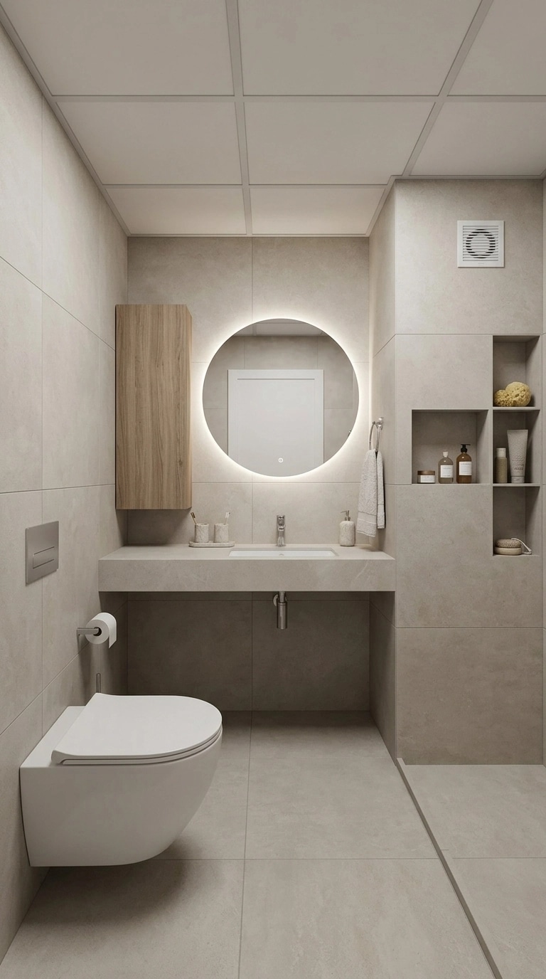 Bathroom interior in no_style style — photo by GenRoom AI