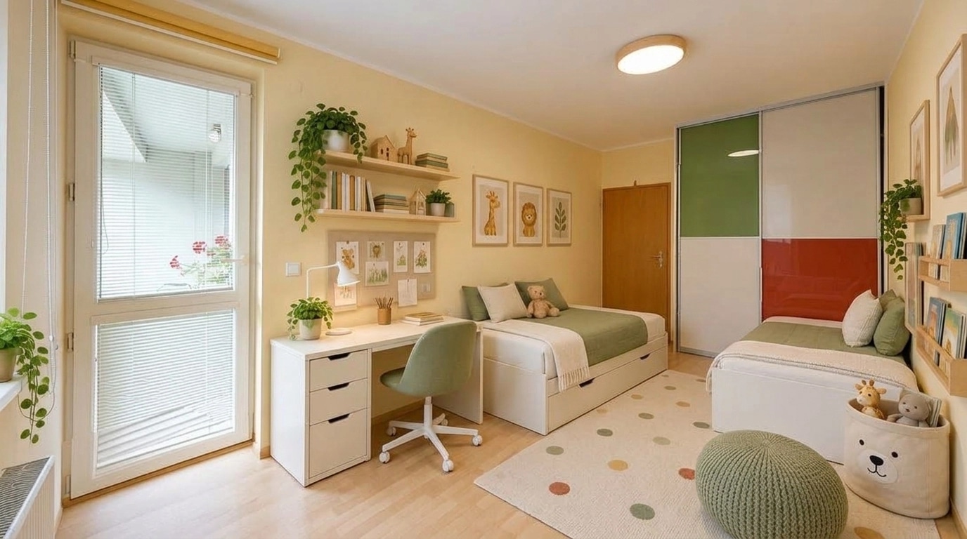 Interior design in Minimalism style — Kids Room by GenRoom AI