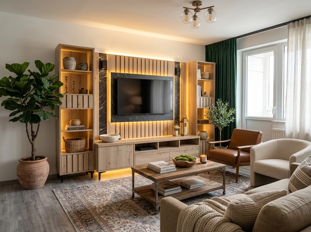 Modern Farmhouse Salon design — interior photo by GenRoom AI