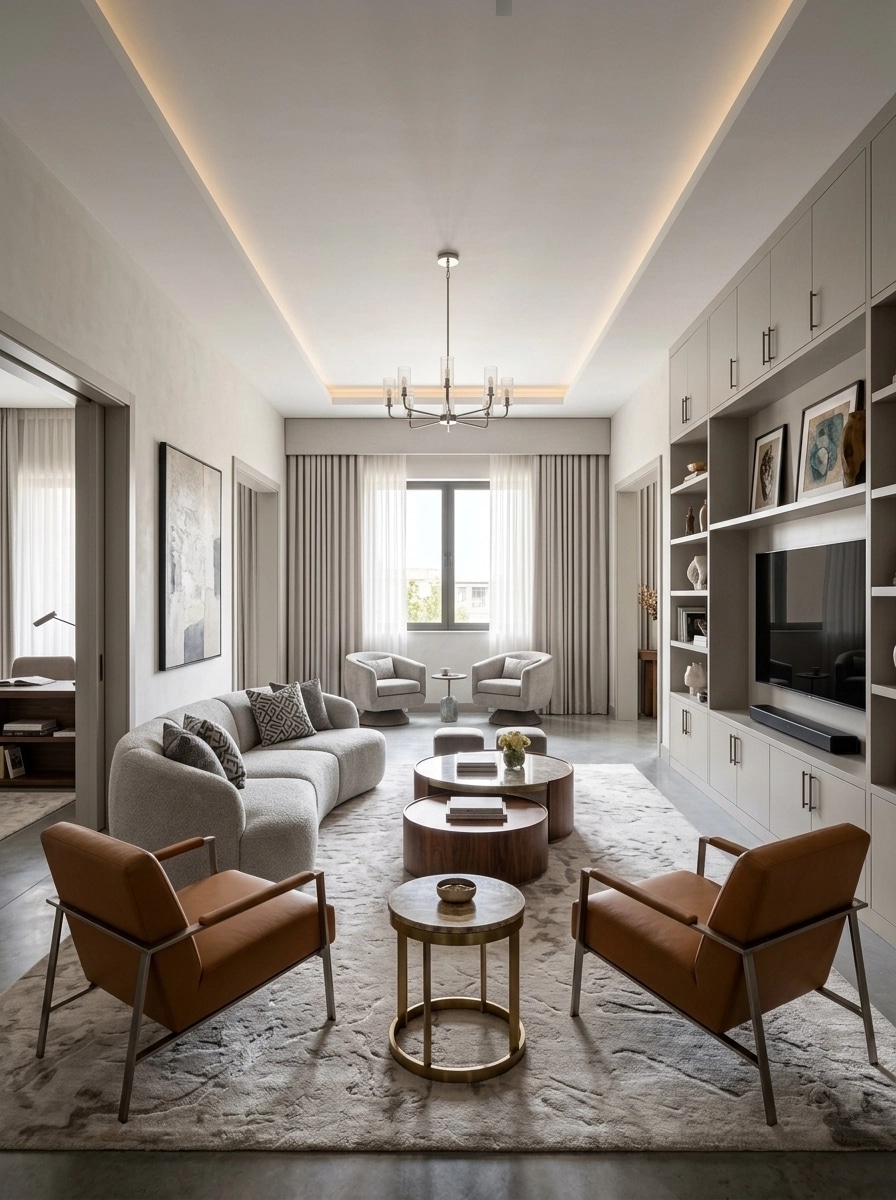 Interior design in Contemporary style — Living Room by GenRoom AI