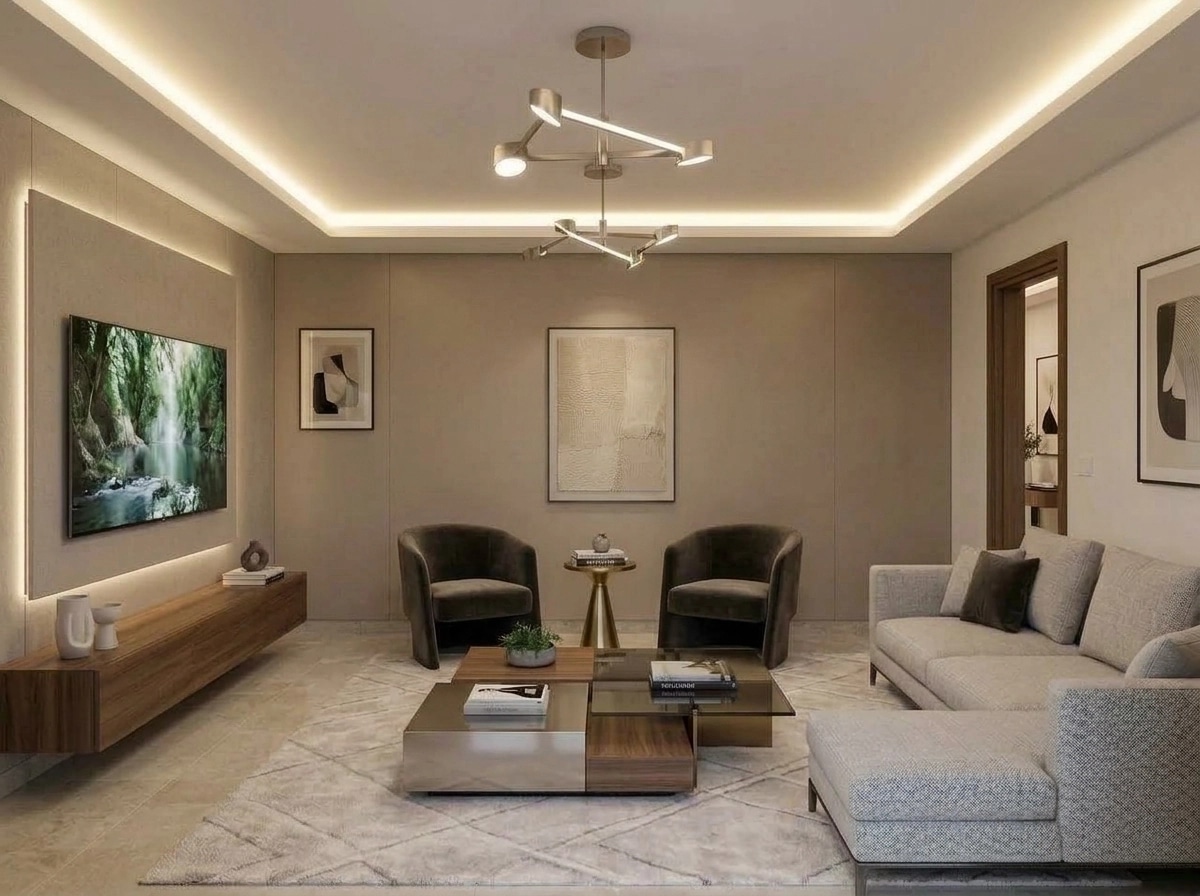 Interior design in Contemporary style — Living Room by GenRoom AI