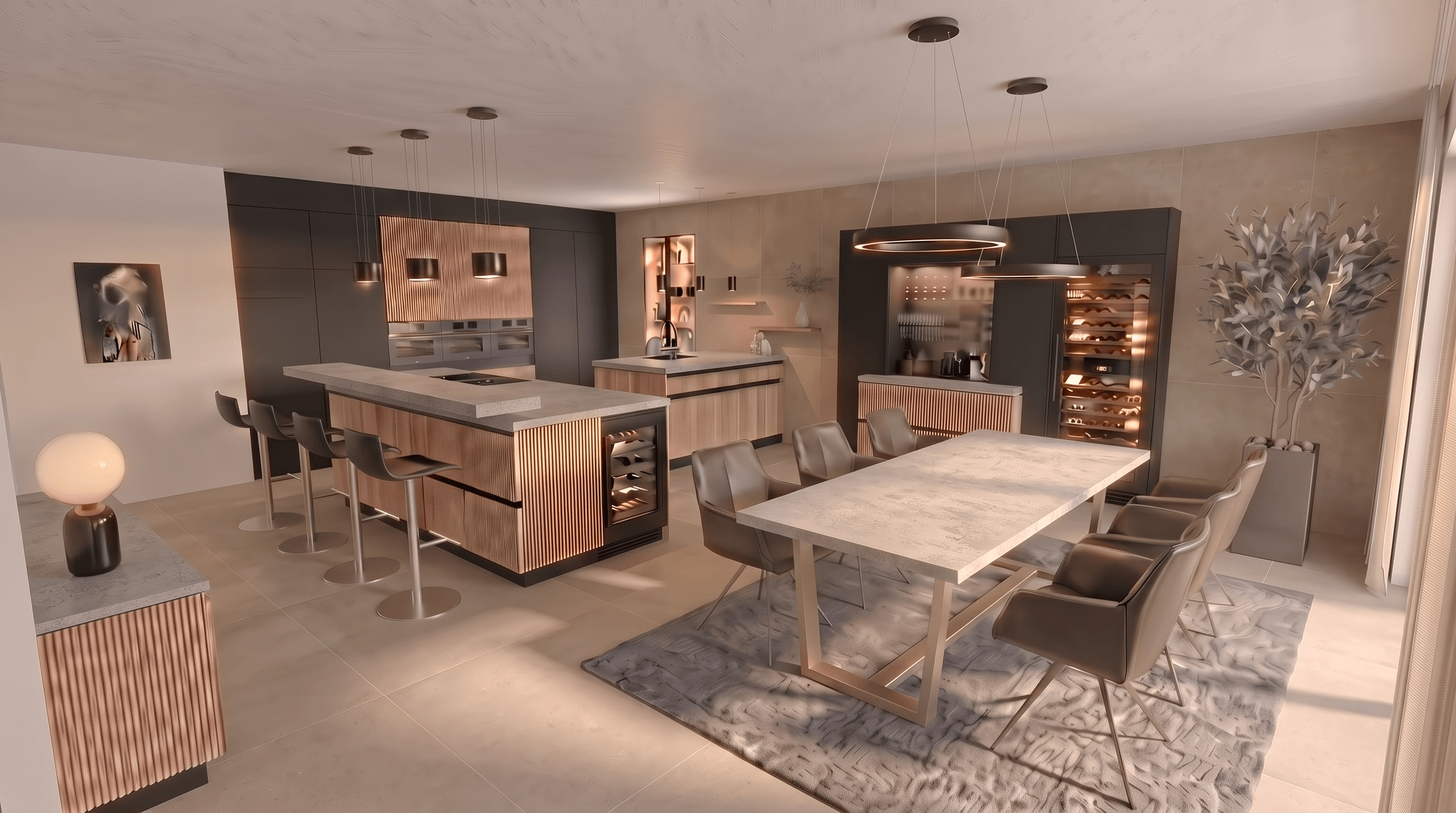 Kitchen interior in no_style style — photo by GenRoom AI